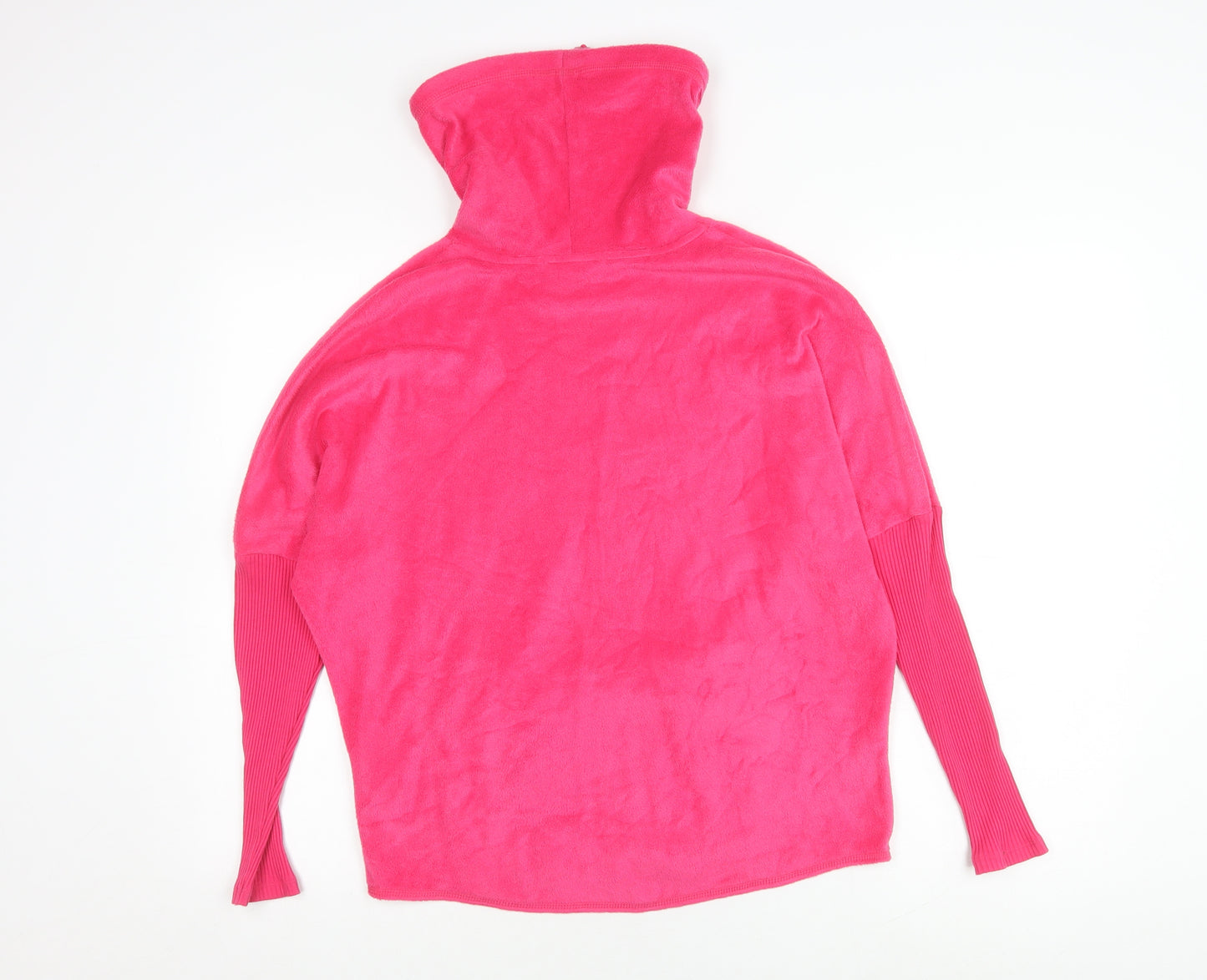 Marks and Spencer Women's Pink High Neck Sweatshirt Size 10