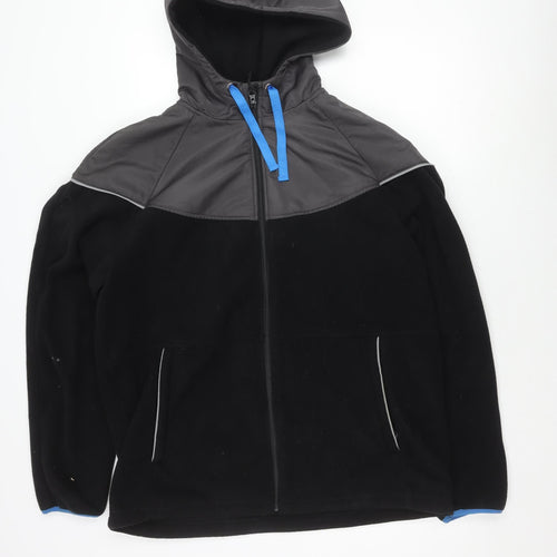 Workwear Pro Black Men's Large Hooded Jacket