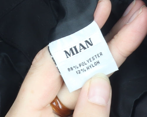 Mian Men's Black 2XL Casual Waistcoat with Pockets