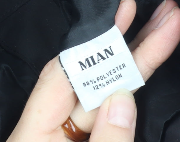 Mian Men's Black 2XL Casual Waistcoat with Pockets