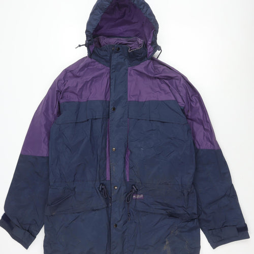 Outdoor Wear Men's Multicoloured Medium Hooded Raincoat