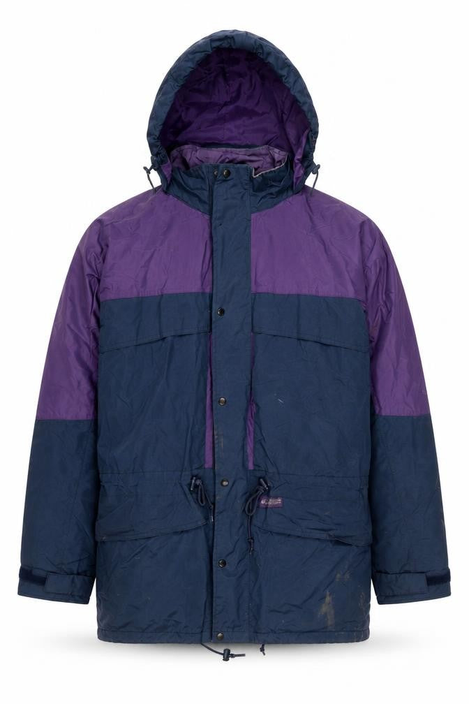 Front view of Outdoor Wear Men's Multicoloured Medium Hooded Raincoat