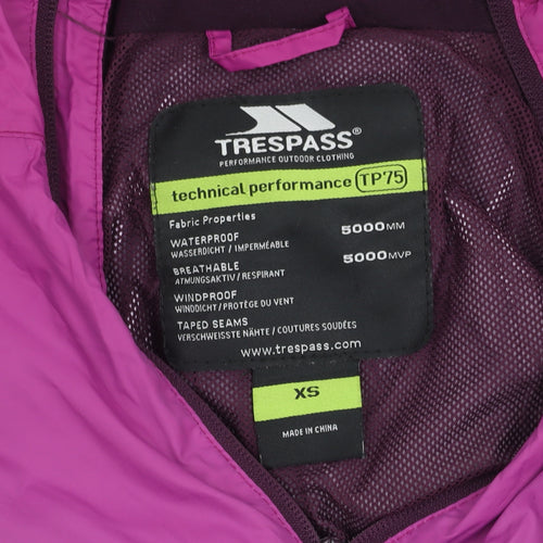 Trespass Women's Pink Waterproof Jacket Size XS