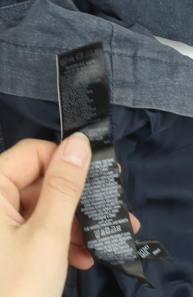Marks and Spencer Women's Blue Parka Jacket, Size 12