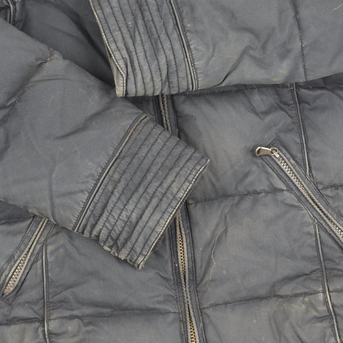 Crew Women's Black Puffer Jacket Size 12 Down Filled
