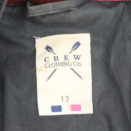 Crew Women's Black Puffer Jacket Size 12 Down Filled