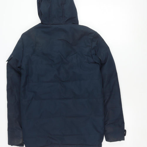 SUPPLY & DEMAND Men's Blue Parka Jacket 2XS