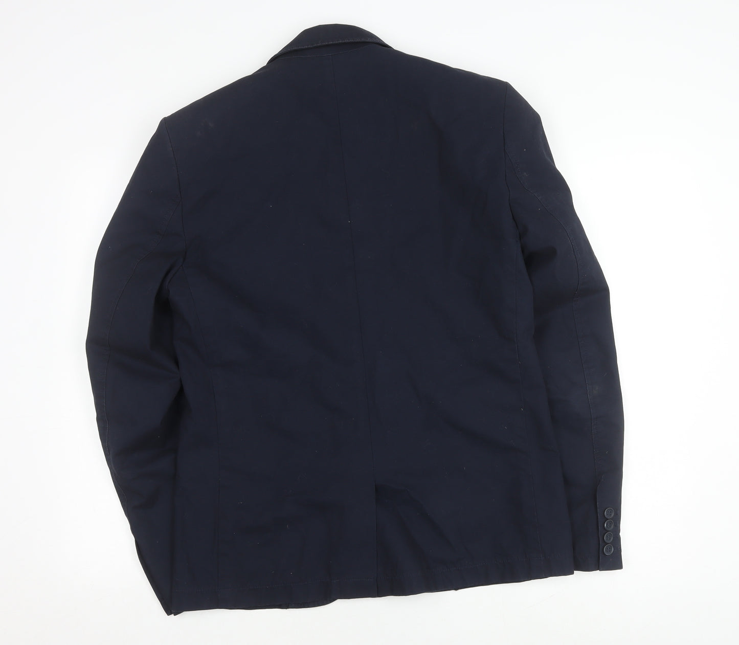 French Connection Men’s Blue Cotton Blazer 40 Regular Fit