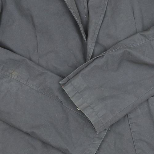 French Connection Men’s Blue Cotton Blazer 40 Regular Fit