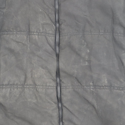 Slazenger Men's 4XL Black Puffer Jacket, Full Zip