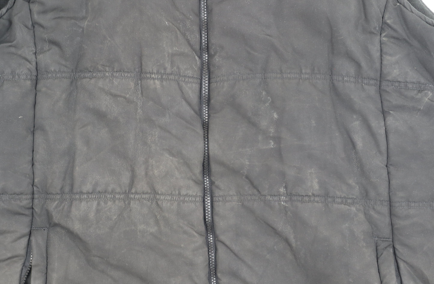 Slazenger Men's 4XL Black Puffer Jacket, Full Zip