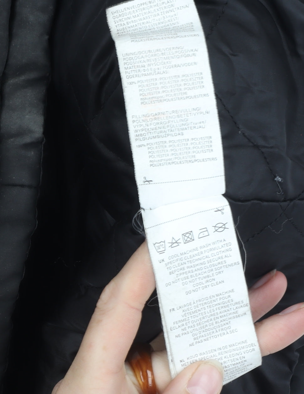 Slazenger Men's 4XL Black Puffer Jacket, Full Zip