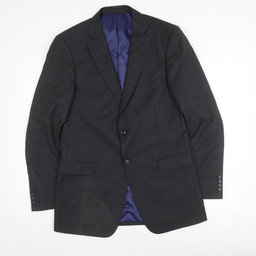 Marks and Spencer Men's Grey Blazer 38 Long Formal