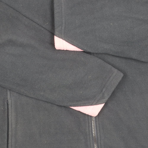Rydale Women's Black Fleece Jacket L Full Zip Hooded Outdoor