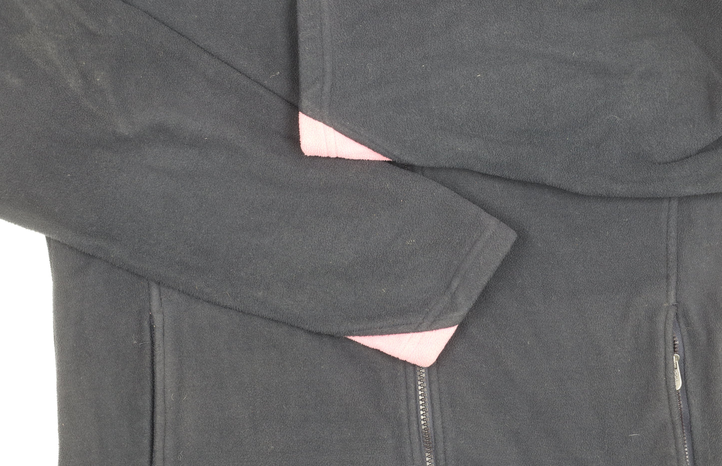 Rydale Women's Black Fleece Jacket L Full Zip Hooded Outdoor