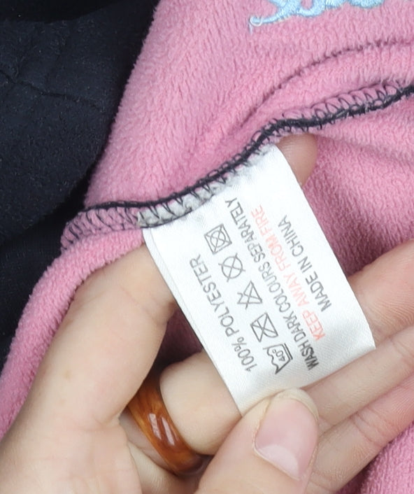 Rydale Women's Black Fleece Jacket L Full Zip Hooded Outdoor