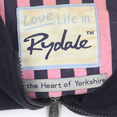 Rydale Women's Black Fleece Jacket L Full Zip Hooded Outdoor