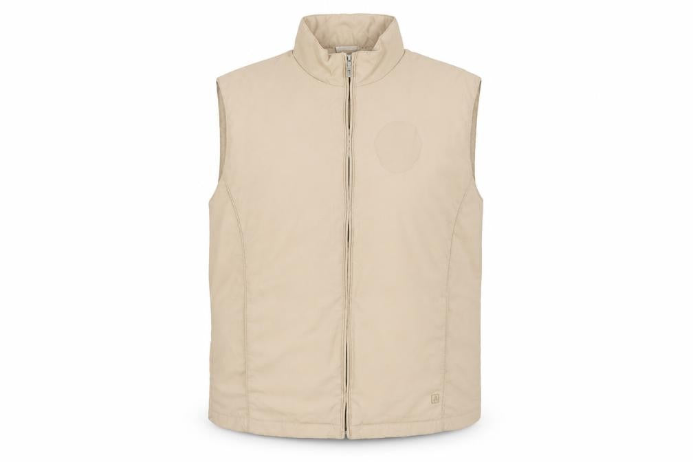 Front view of Green Lamb Men's Beige Full Zip Jacket L