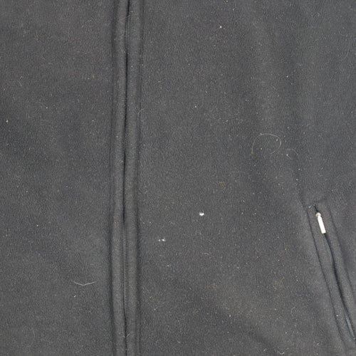Bonmarché Unisex Adults Black Fleece Zip Jacket L