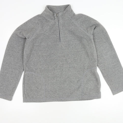 Dunnes Women's Grey Zip Sweatshirt Size 18