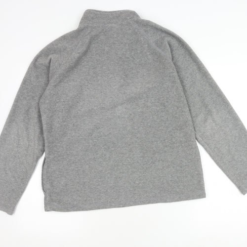 Dunnes Women's Grey Zip Sweatshirt Size 18