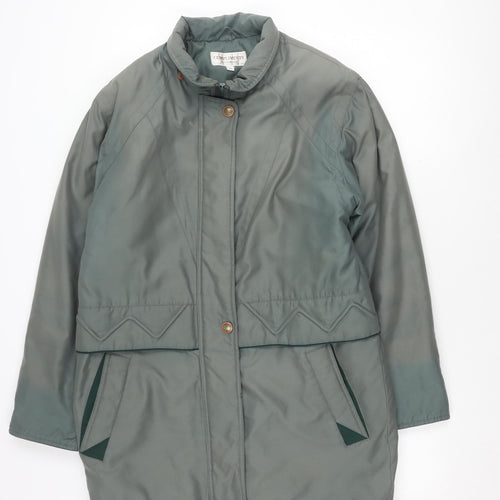 Compliments Women's Grey Mid-Length Jacket Size 10