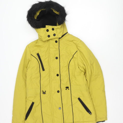Marks and Spencer Women's Yellow Puffer Jacket S