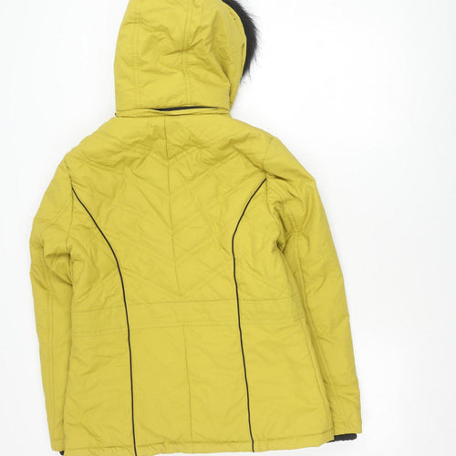 Marks and Spencer Women's Yellow Puffer Jacket S