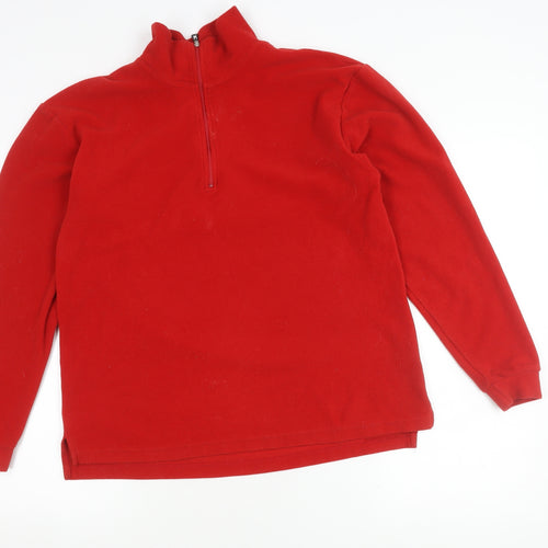 Spyder Men’s Red Fleece Pullover Sweatshirt M