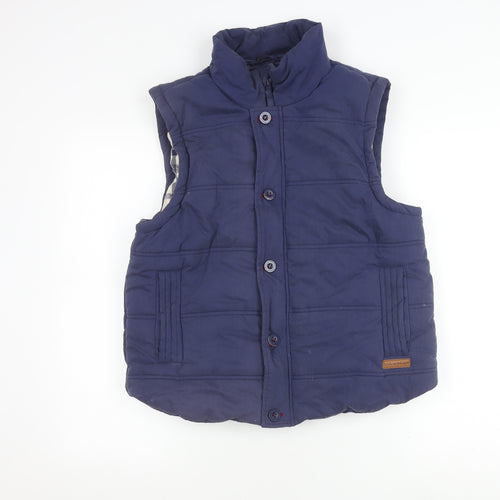 Urban Beach Men's Blue Puffer Waistcoat Size M - Casual