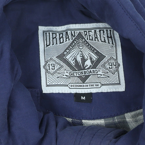 Urban Beach Men's Blue Puffer Waistcoat Size M - Casual