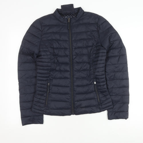 Orsay Women's Black Puffer Jacket Size 8, Chic Casual Layer