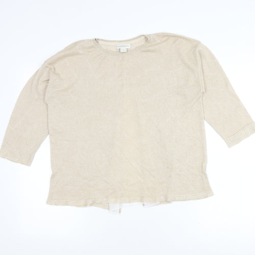 Monsoon Women's Beige Knit Top Size 12