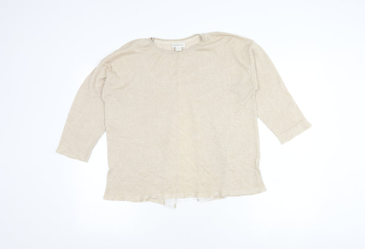 Monsoon Women's Beige Knit Top Size 12