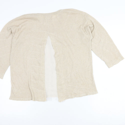 Monsoon Women's Beige Knit Top Size 12