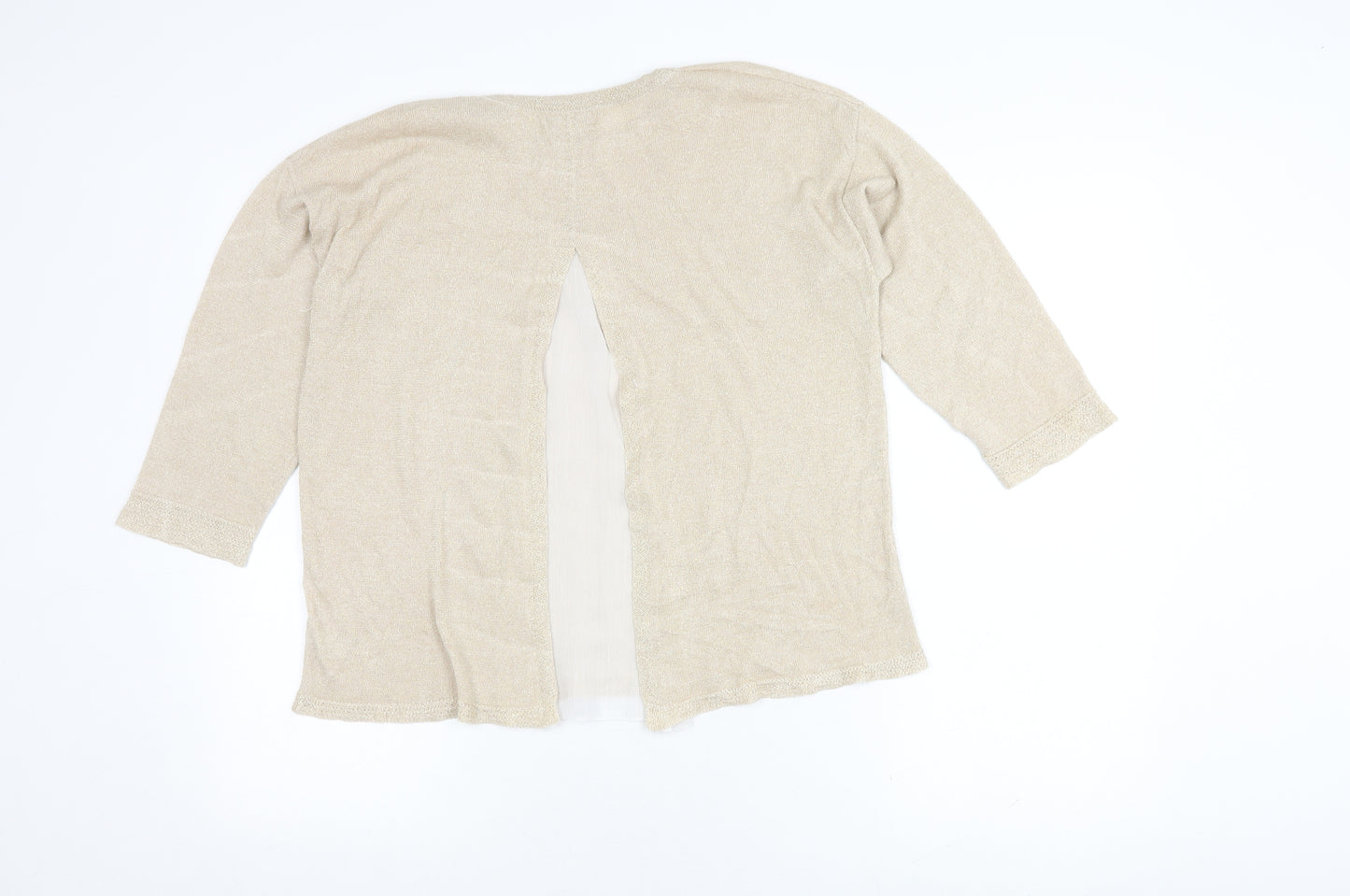 Monsoon Women's Beige Knit Top Size 12