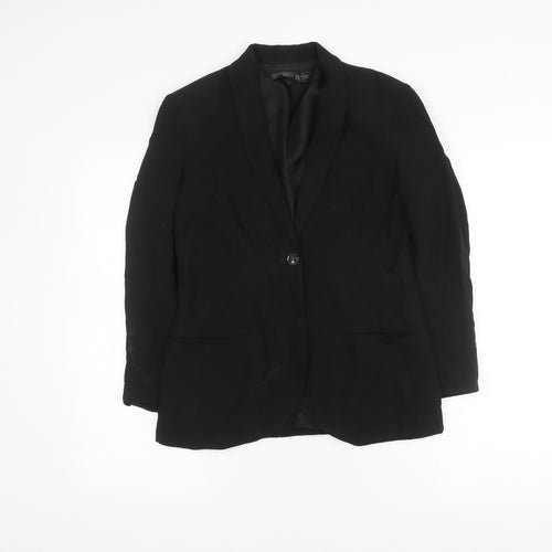 Topshop Black Petite Blazer Women’s UK 10 Casual Style