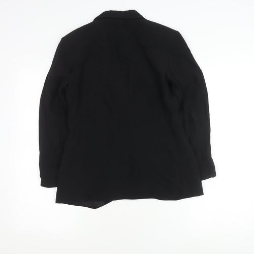 Topshop Black Petite Blazer Women’s UK 10 Casual Style