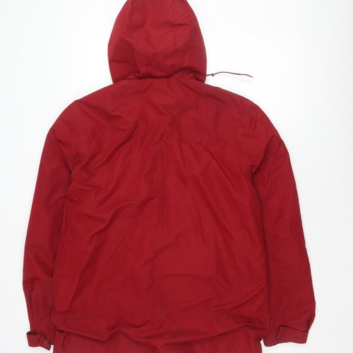 Cotton Traders Men's Red Hooded Jacket M