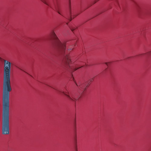 Cotton Traders Men's Red Hooded Jacket M