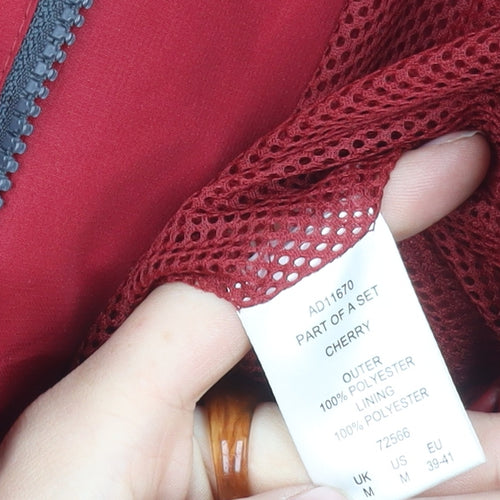 Cotton Traders Men's Red Hooded Jacket M