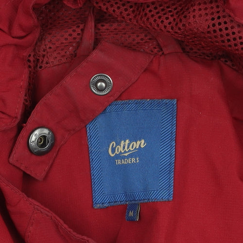 Cotton Traders Men's Red Hooded Jacket M