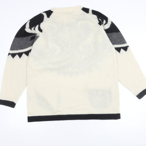 Frank Saut Women's Ivory Pullover Jumper One Size