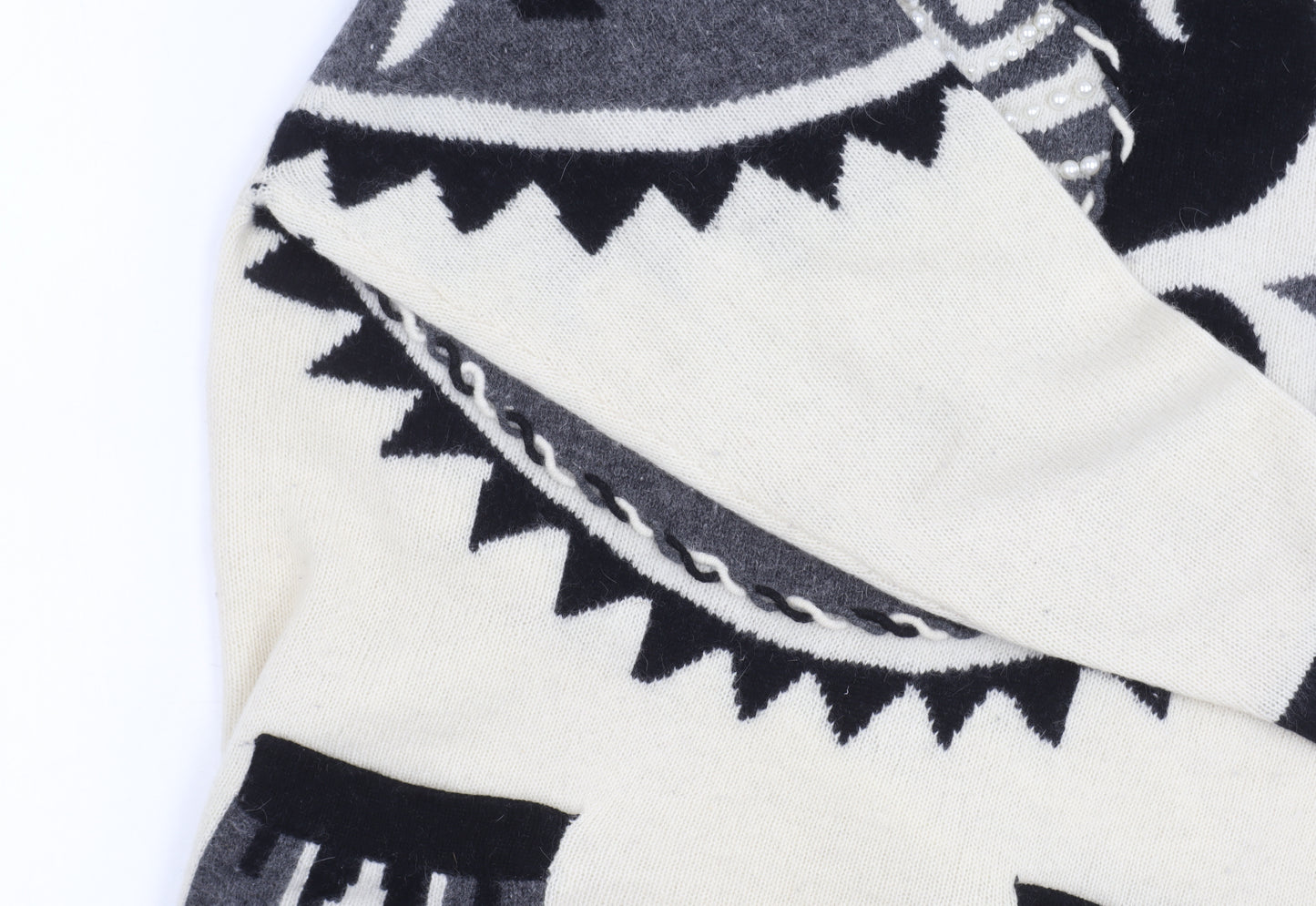 Frank Saut Women's Ivory Pullover Jumper One Size