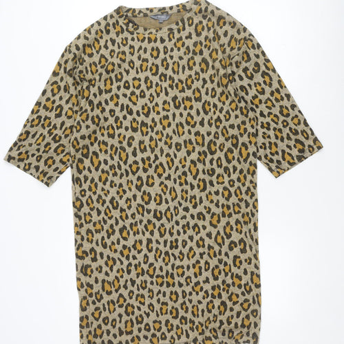 Principles Women's Animal Print Knit Dress Size 14 Multicoloured
