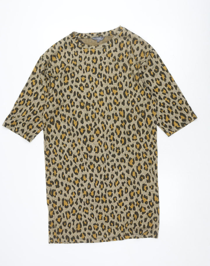 Principles Women's Animal Print Knit Dress Size 14 Multicoloured