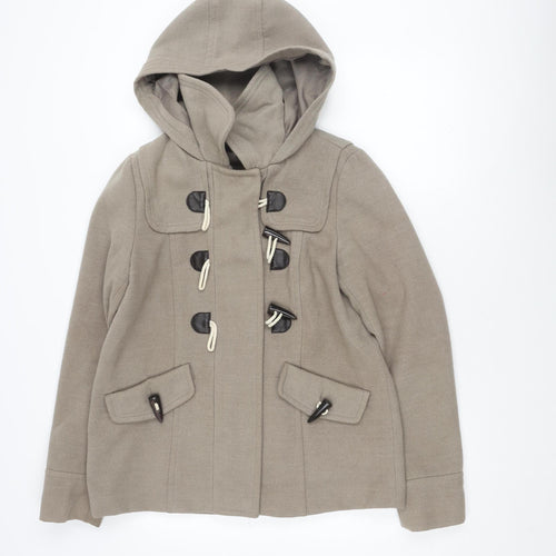 Next Women's Beige Duffle Coat Size 10 Casual