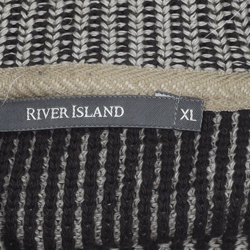 River Island Men's Beige XL Pullover Jumper