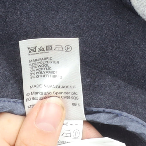 Marks and Spencer Women's Grey Mid-Length Coat M