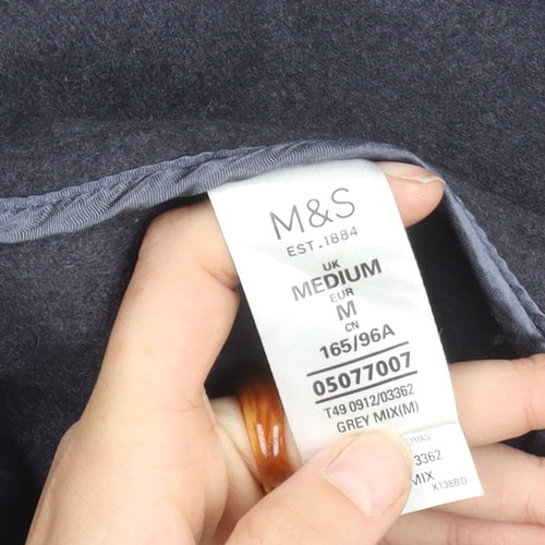 Marks and Spencer Women's Grey Mid-Length Coat M